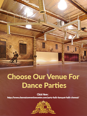 Choose the right venue for dance parties at spacious hall with beautiful lighting.